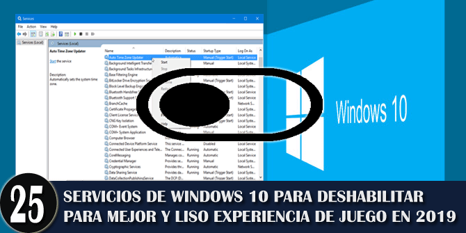 Deshabilitando los servicios de Windows 10