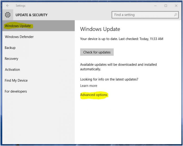 Error de actualización de Windows 10 0x80240fff en Windows pro