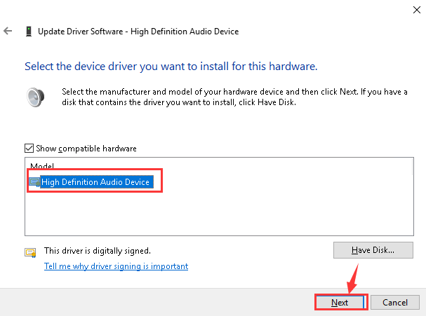 El audio de alta definición realtek no funciona Windows 10