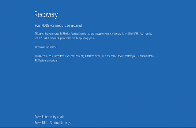 reparar  Error 'Falta el archivo de datos de configuración de arranque' en Windows 10