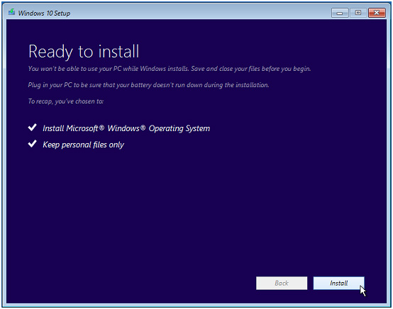 reinstalar Windows 10 sin afectar las carpetas de archivos personales