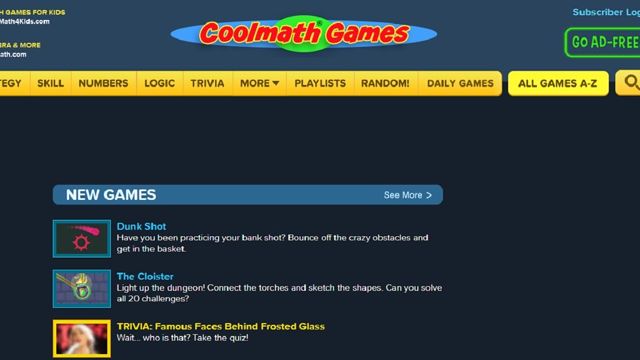 desbloqueado Sitios web de juegos por escuela