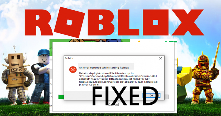 Roblox ошибка при установке