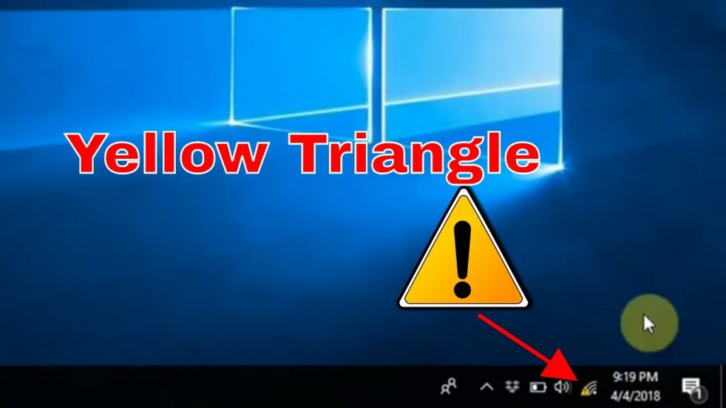 Cómo quitar el triángulo amarillo en la conexión de red Windows 10