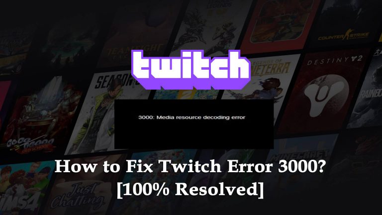 Error de Twitch 3000
