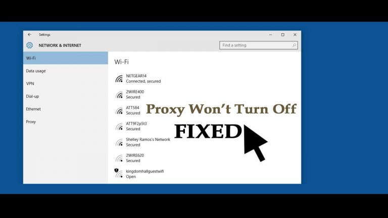 El proxy sigue activando Windows 10 