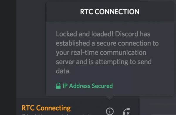 Discord atascado en el problema de RTC Conectando