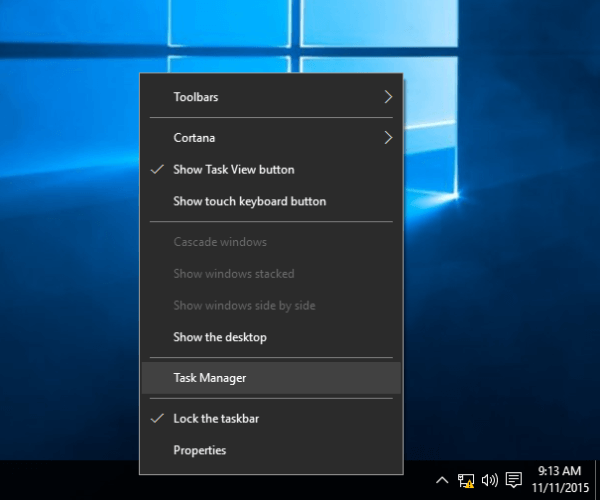 Administrador de tareas en Windows 10
