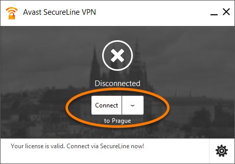 Avast SecureLine VPN desconectado