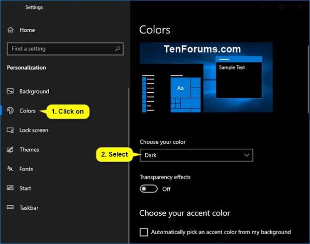 los colores invertidos en Windows 10