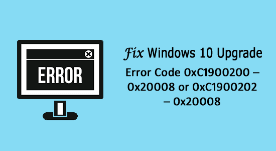 código de error 0xC1900200 - 0x20008,