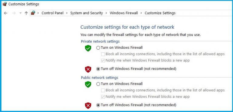 Deshabilite Antivirus Windows Defensor temporalmente