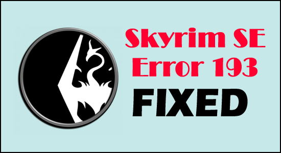 Error 193 en Skyrim SE