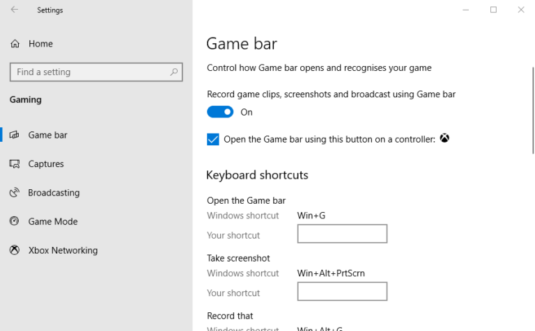 las funciones de juego no están disponibles para el escritorio de Windows o el explorador de archivos