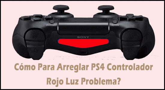 PS4 Controlador Rojo Luz 