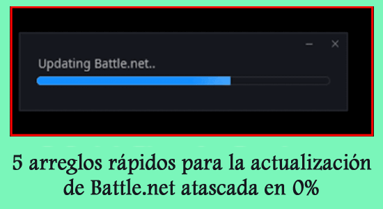 la actualización de battle.net se atasca