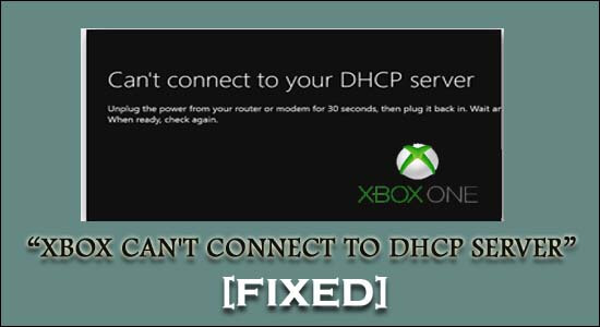 Xbox no puede conectarse al servidor DHCP