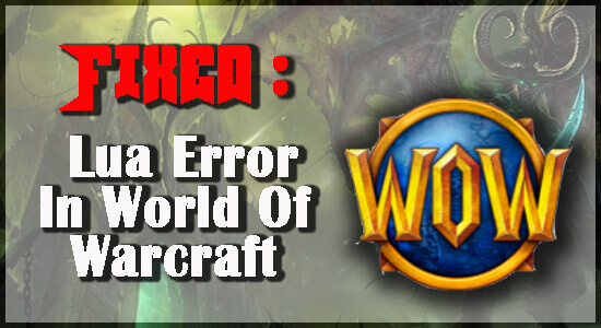 lua error world de warcraft