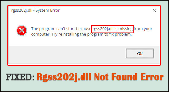 error Rgss202j.dll