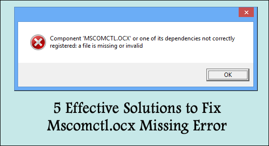 Error de falta de Mscomctl.ocx
