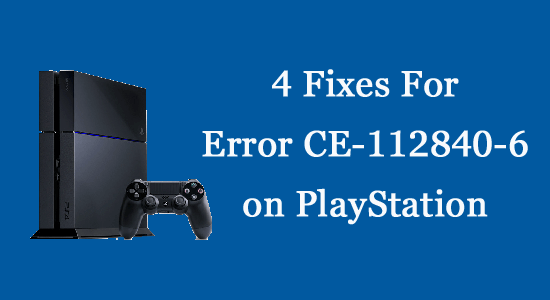 Error de PS5 CE-112840-6