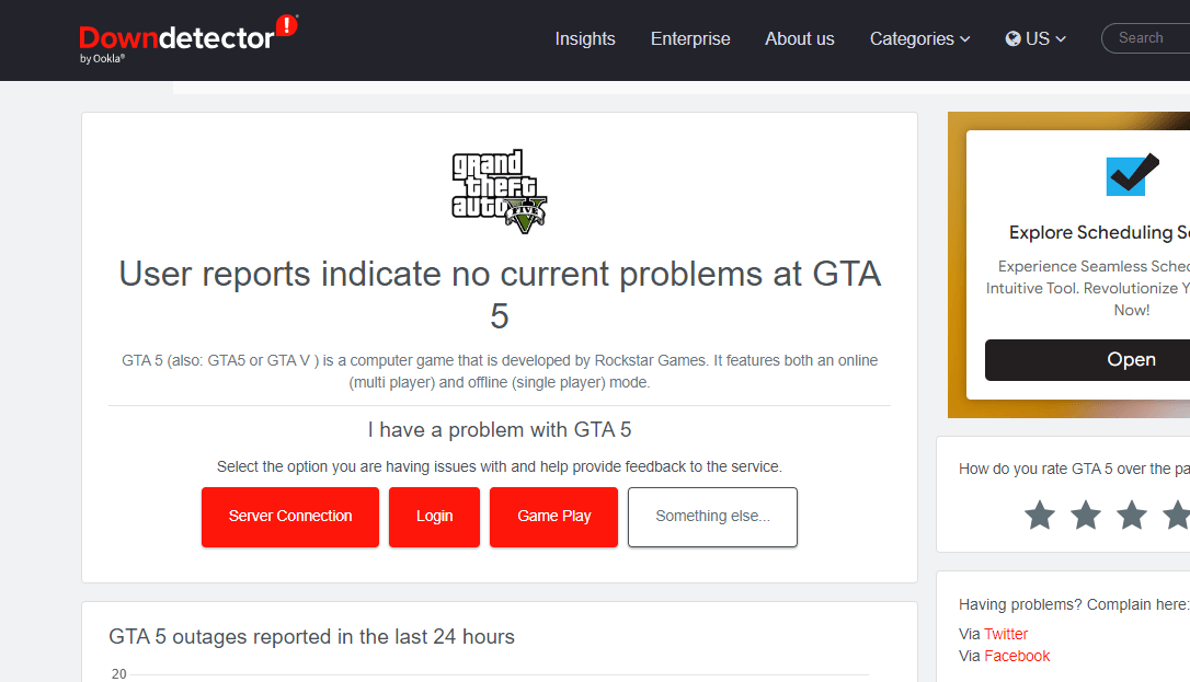 Los servicios de juegos de Rockstar no están disponibles